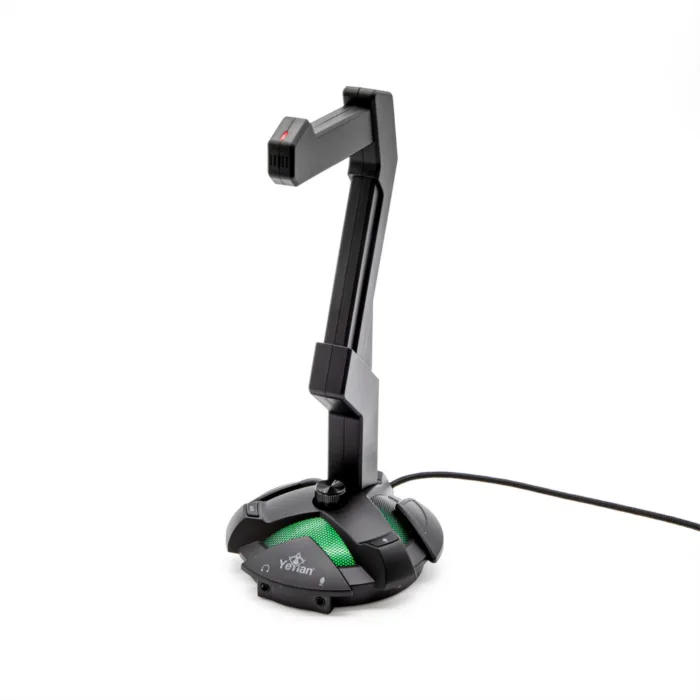 BASE HEADSET HUB/MICRO/RGB/USB OVERPOWER SERIE1000 YEYIAN (YAO-29201N) - Imagen 1