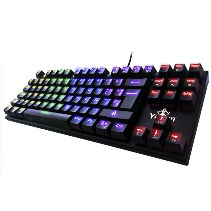 TECLADO GAMER YEYIAN YAT1804 SPARK SERIE 2000 MECANIC SWITCH AZUL RGB - Imagen 1