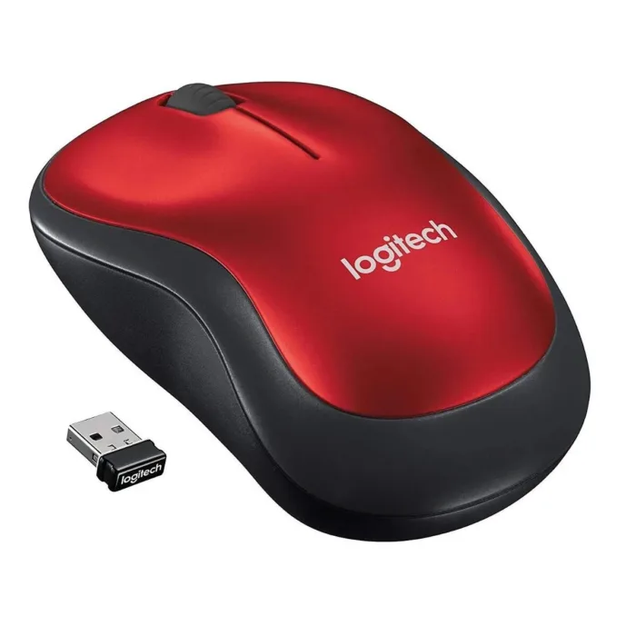 MOUSE LOGITECH M185 ROJO INALAMBRICO USB (910-003635) P.S. - Imagen 1