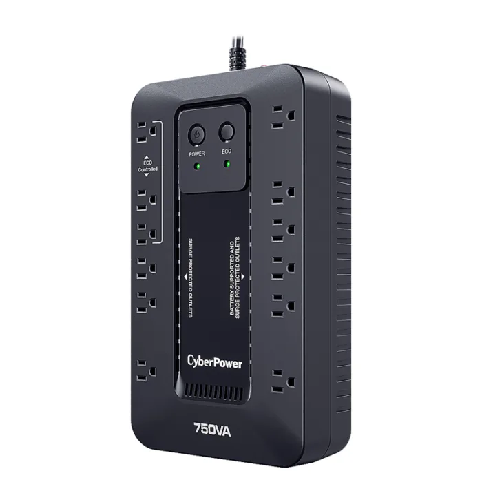 UPS/NO BREAK CYBERPOWER EC750G 750VA/450W STANDBY/COMPACTO/12CONT - Imagen 1