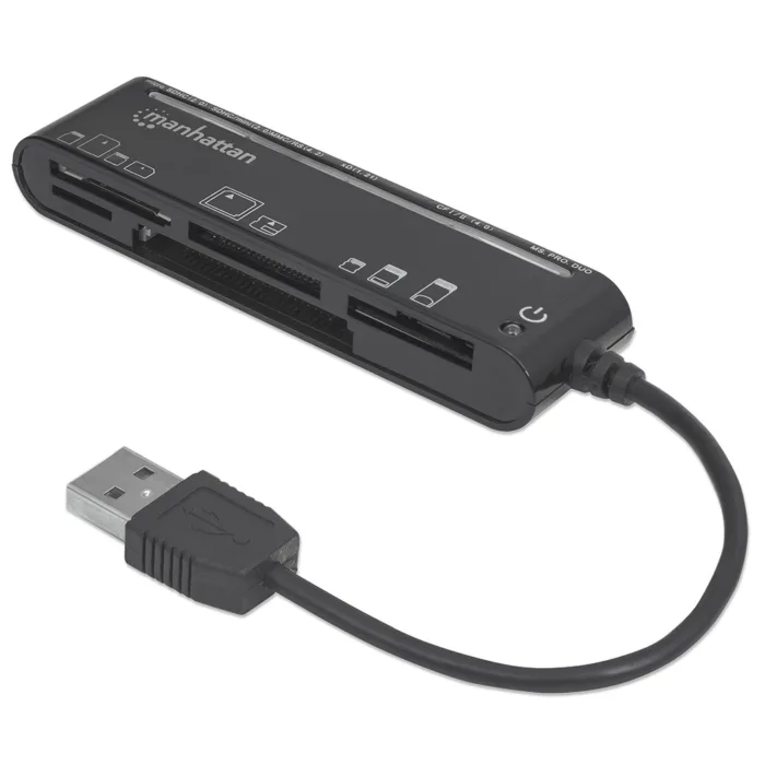 LECTOR TARJETAS MANHATTAN USB 2.0, 79 EN 1 101998 - Imagen 1