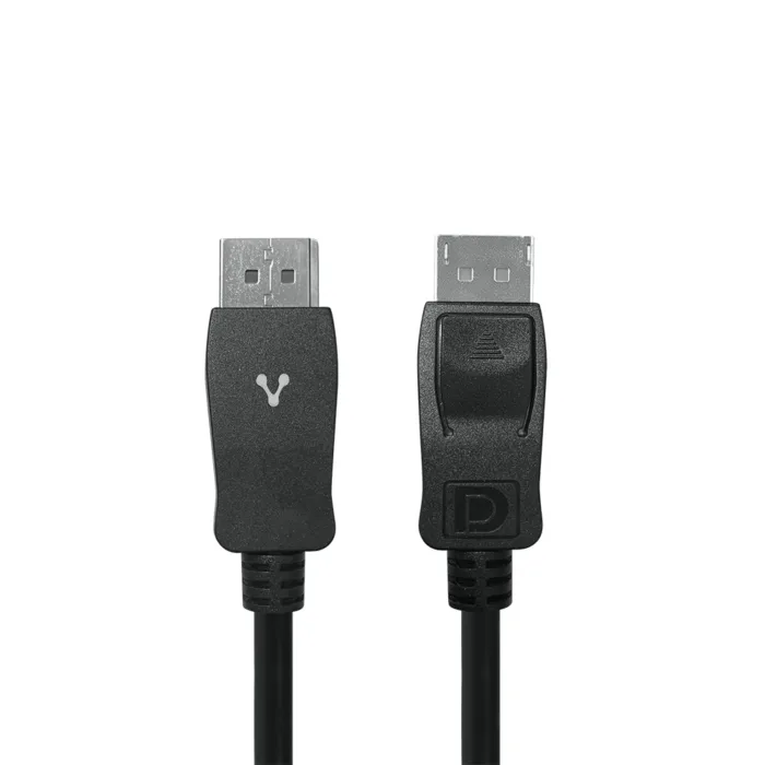 CABLE VORAGO DISPLAY PORT MACHO-MACHO 2 MTS 4K 32.4 GBPS NEGRO CAB-309 - Imagen 1