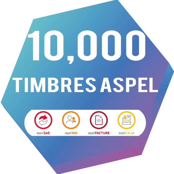 ASPEL SELLADO CFDI 10000 TIMBRES (FACTE/10000) - Imagen 1