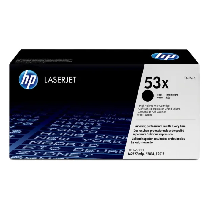 TONER HP 53X NEGRO ALTO RENDIMIENTO PARA 2015 P2015D P2015DN Q7553X - Imagen 1