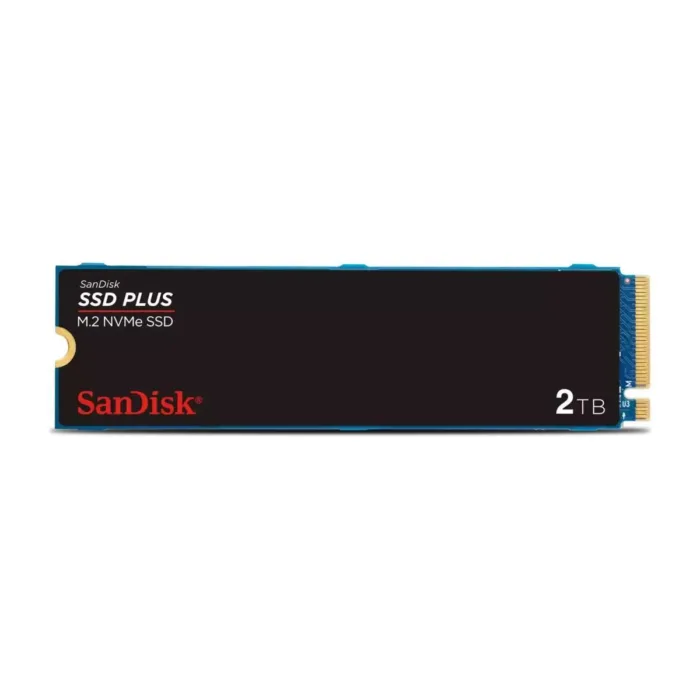 UNIDAD SSD SANDISK PLUS NVMe M.2 2TB PCIE 3.0 (SDSSDA3N-2T00-G26) - Imagen 1