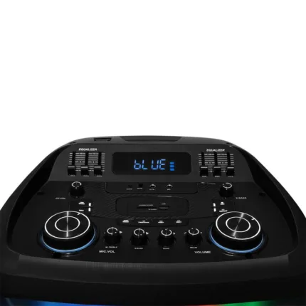 BAFLE VORAGO 2X15" BT 5.3 TWS 180W EQUALIZADOR MICROFONO INAL. NEGRO KSP-800