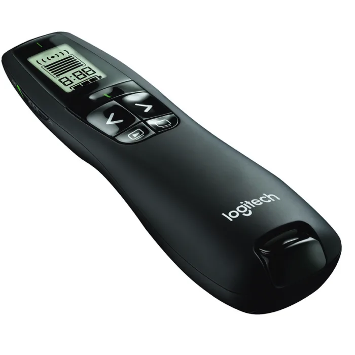 PRESENTADOR LASER LOGITECH R800 PANTALLA LCD USB 30M BLACK(910-001350) - Imagen 1