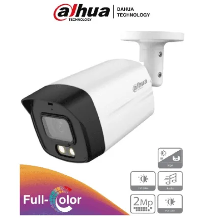 CAMARA DAHUA BALA FULL COLOR 2 MP/MIC (DH-HAC-HFW1239TLMN-A-LED-0360B)