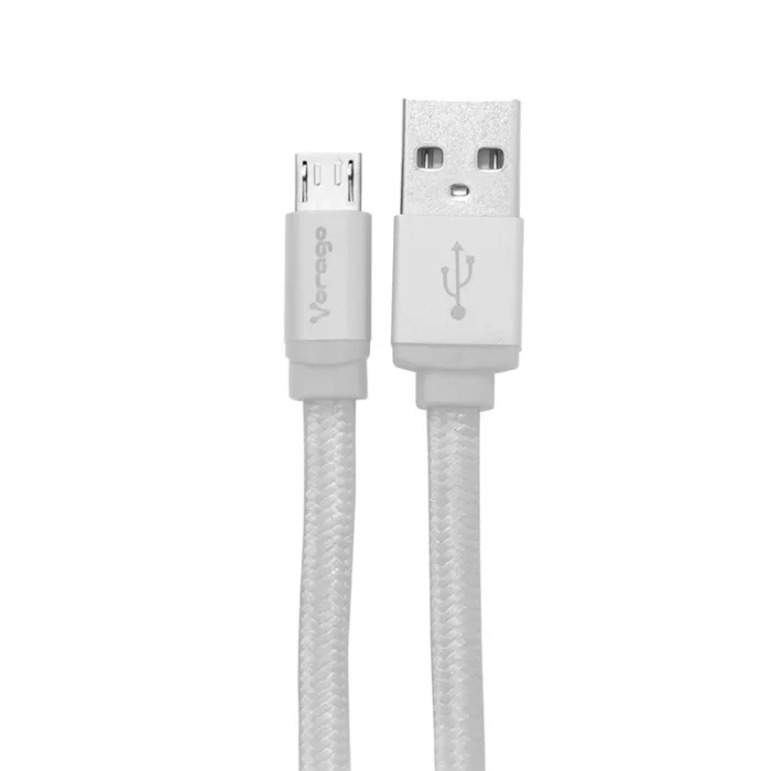 CABLE VORAGO USB 2.0 A MICRO USB 1 METROS BLANCO CAB-113-WH - Imagen 1