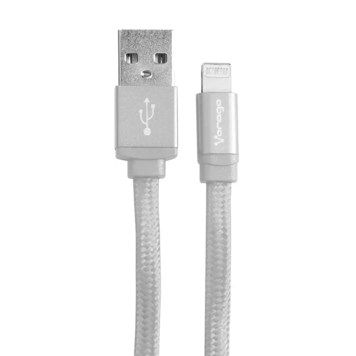 CABLE VORAGO USB-APPLE LIGHTNING (8 PINES) 1 METRO BLANCO CAB-119-WH - Imagen 1