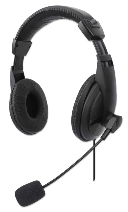 AUDIFONO MANHATTAN C/MICROFONO USB MEDIANO, CONTROL INTEGRADO 179843
