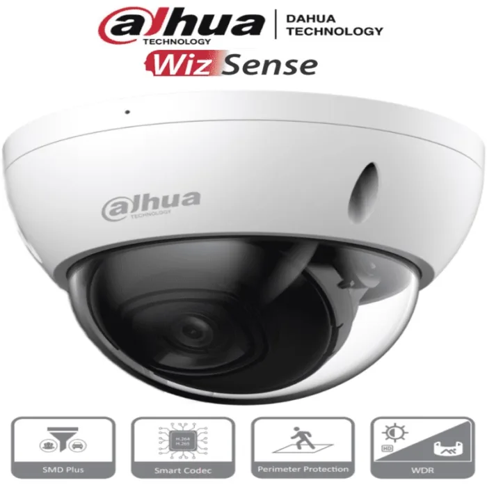 Cámara IP Domo Antivandálica de 4 MP, WizSense (DH-IPC-HDBW2441E-S) - Imagen 1