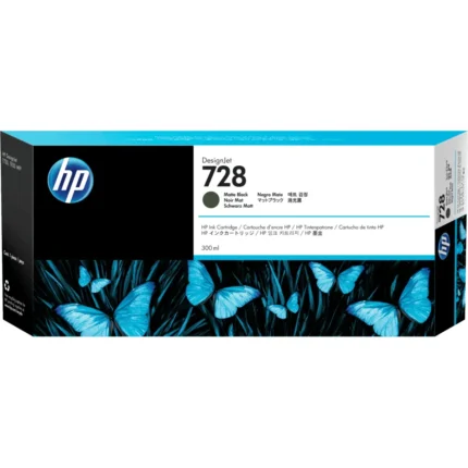 CARTUCHO DE TINTA HP DESIGNJET 728 DE 300 ML, NEGRO F9J68A