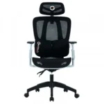 SILLA GAMER GETTTECH ERGONOMICA, MALLA, SOPORTE LUMBAR, NEGRO/GRIS