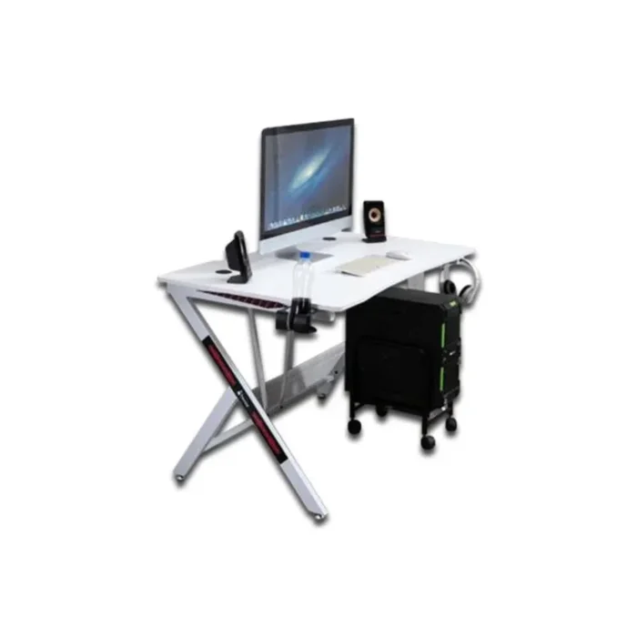 ESCRITORIO DE TRABAJO NEXTEP HOGAR/OFICINA METALICO 115 X 73CM COLOR BLANCO - Imagen 1