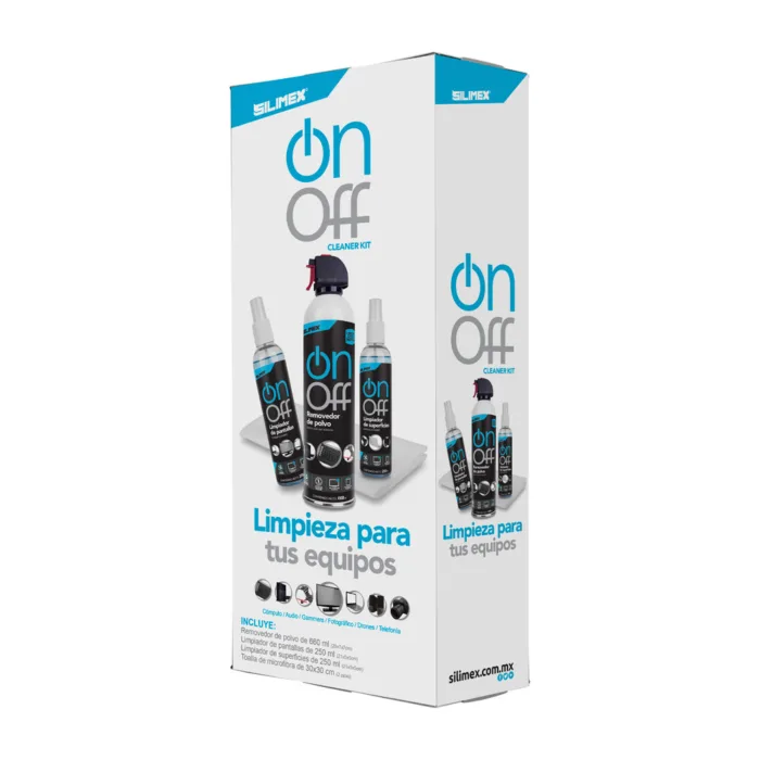KIT DE LIMPIEZA SILIMEX PARA EQUIPOS EN GENERAL ON+OFF+CLEANER+PACK - Imagen 1