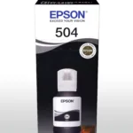 BOTELLA DE TINTA EPSON ECOTANK T504 NEGRA SERIE L 127ML PIGMENTO T504120-AL