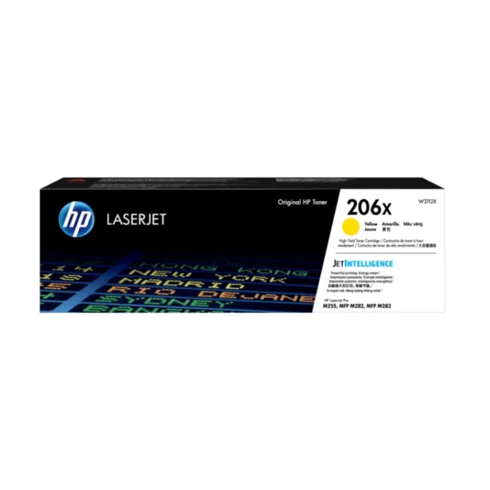TONER HP 206X LASERJET AMARILLO PARA PRO M255 W2112X - Imagen 1