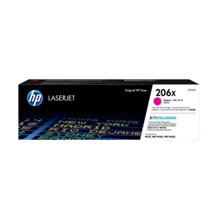 TONER HP 206X LASERJET MAGENTA PARA PRO M255 W2113X - Imagen 1