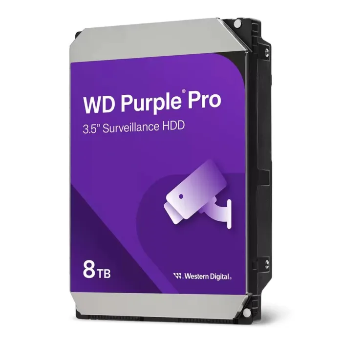 DISCO DURO INTERNO WD 8TB 3.5 267 MB SATA CMR PURPLE PRO (WD8002PURP) - Imagen 1